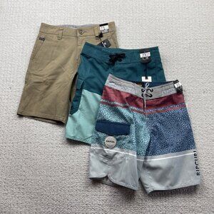 Lot x 3 Bulk Ripcurl Board Shorts Boys Youth Sz 23 Surf Beach Skate NWT Read